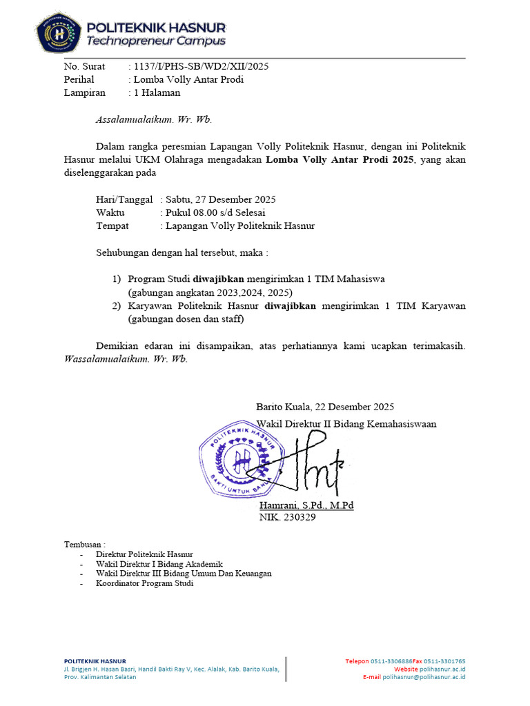 1137.I.phs-SB - wd2.XII.2025 Surat Edaran Lomba Volly Antar Prodi 2025 ...