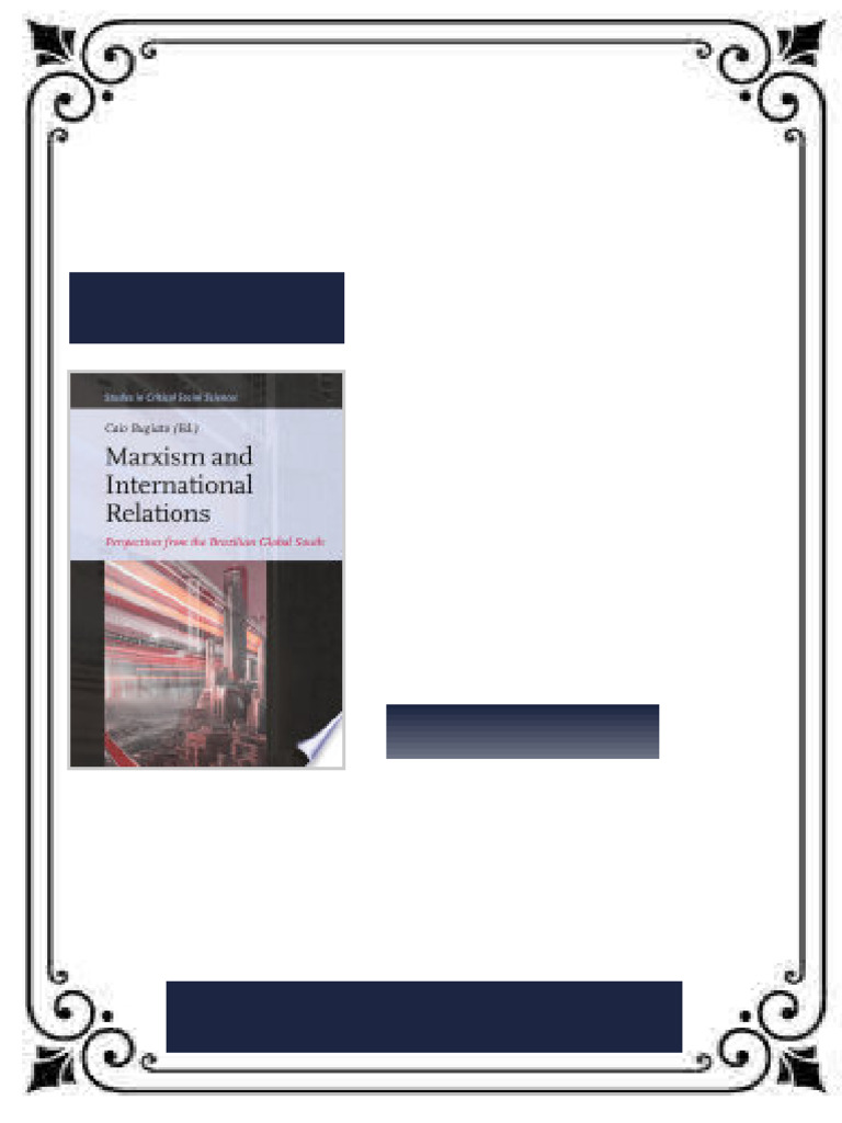 Marxism and International Relations Perspectives from the Brazilian ...