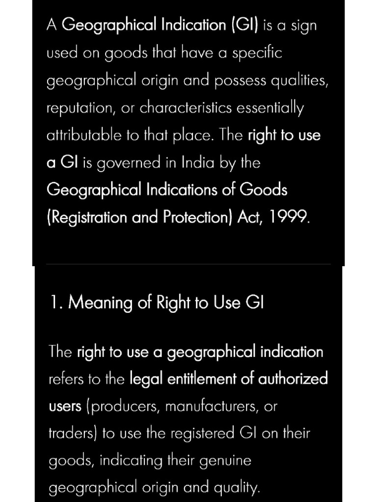 Right To Use GI | PDF