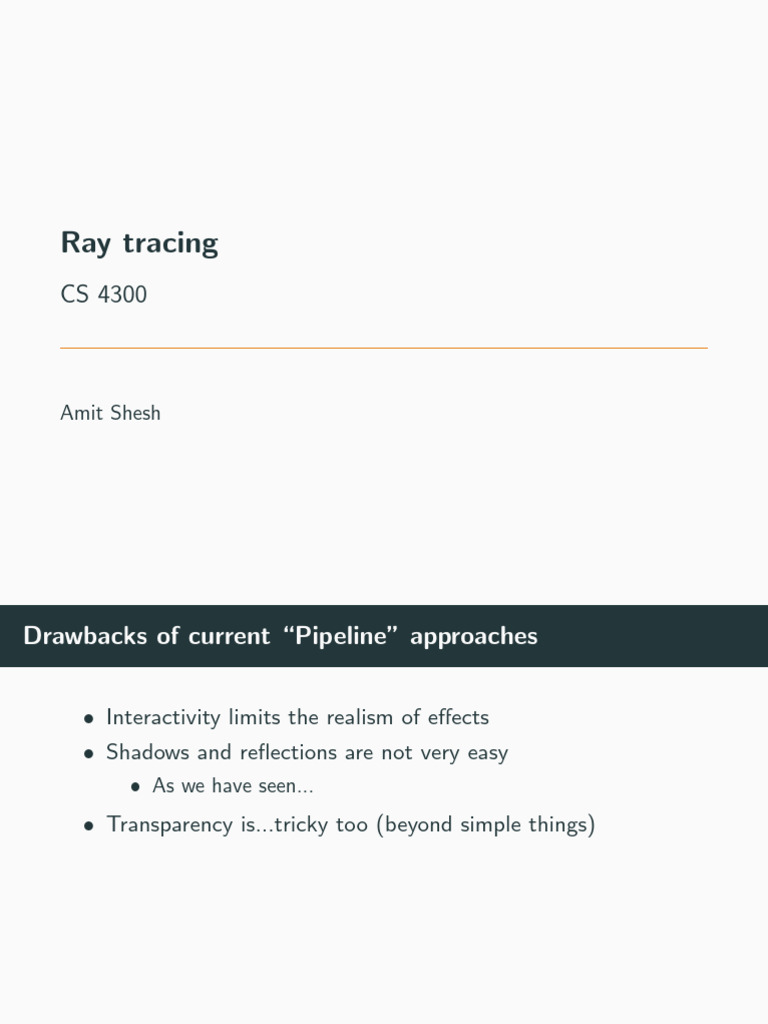 raytracing (2) | PDF | Refraction | Light