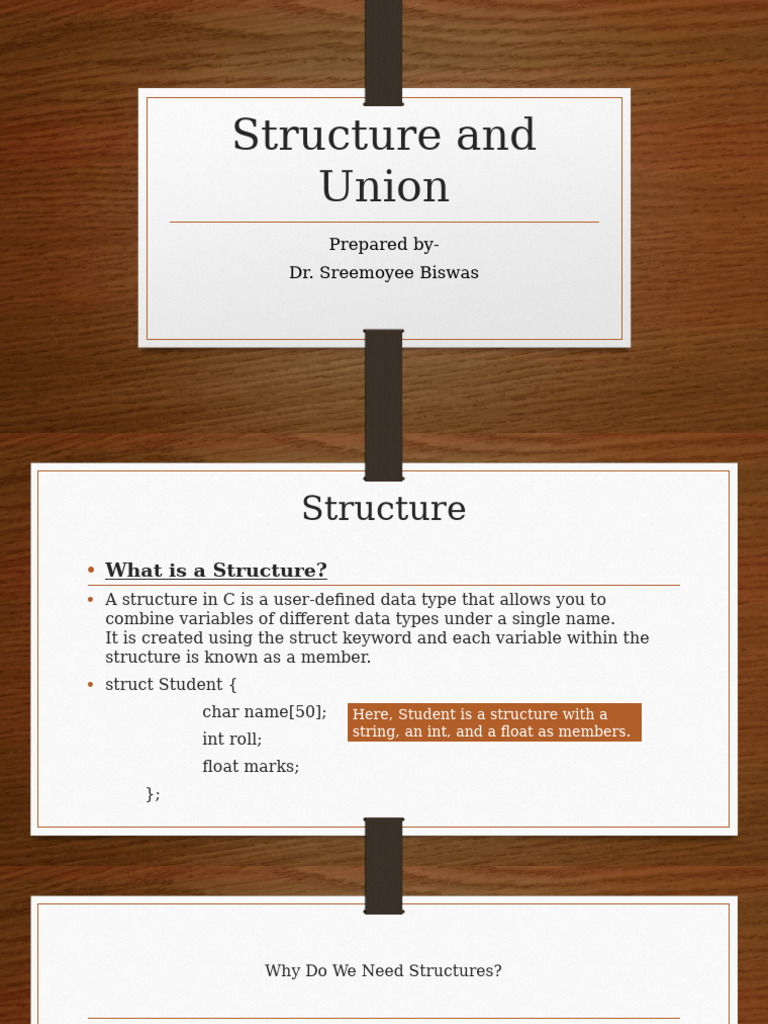 Understanding Structures and Unions in C | PDF | Integer (Computer ...