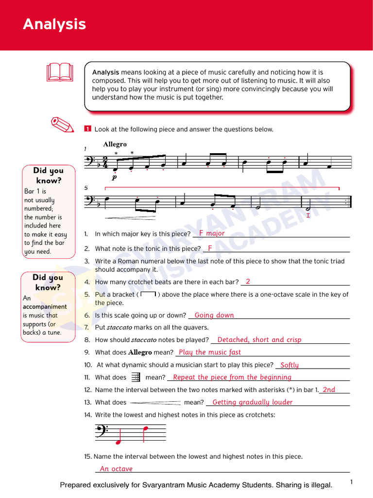 Music Analysis and Key Identification Guide | PDF | Scale (Music ...