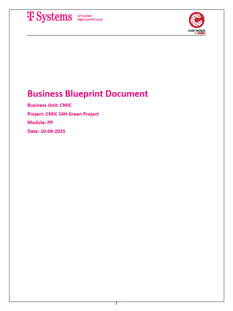 CMIC Business Blue Print PP | PDF | Production And Manufacturing ...
