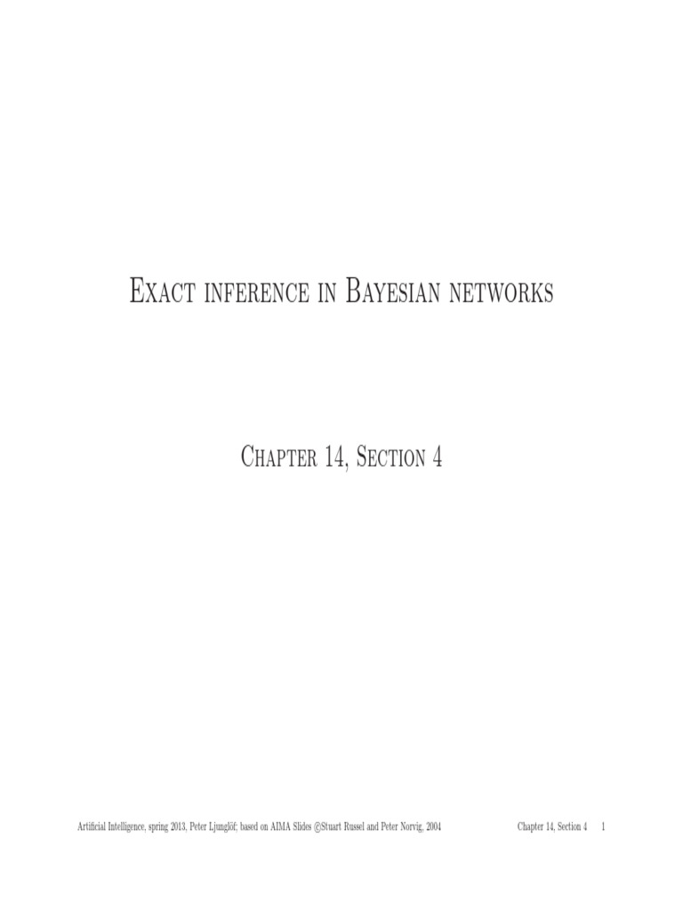 Bayesian Network Inference Techniques | PDF | Bayesian Network ...