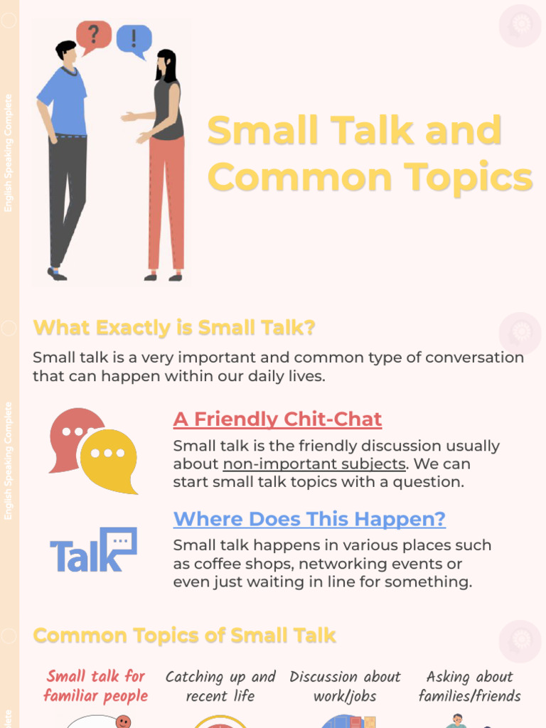 Mastering Small Talk in English | PDF | Human Communication | Communication