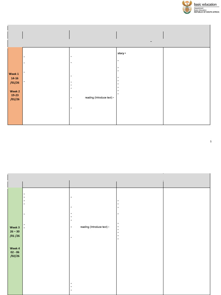 2026 Grade 7 English Teaching Plans | PDF | Reading Comprehension | Poetry