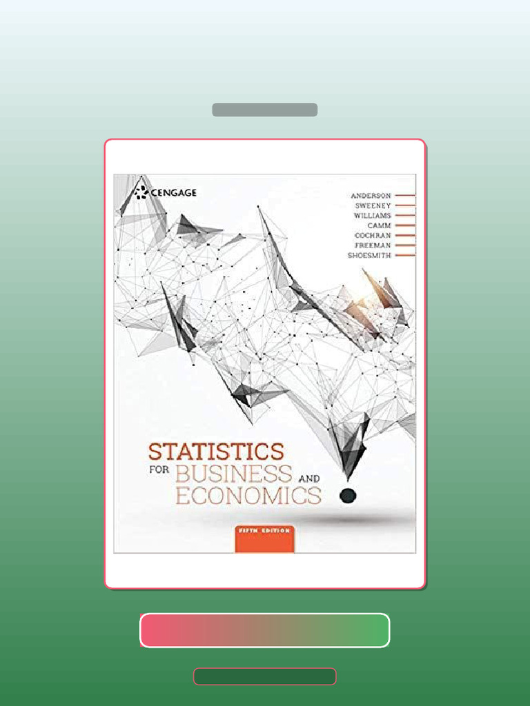 Test Bank for Statistics for Business and Economics 5th Edition by ...