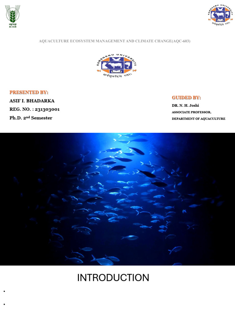 08. Introduction of Exotics and Escape of Farmed Fish, Pathogens in ...
