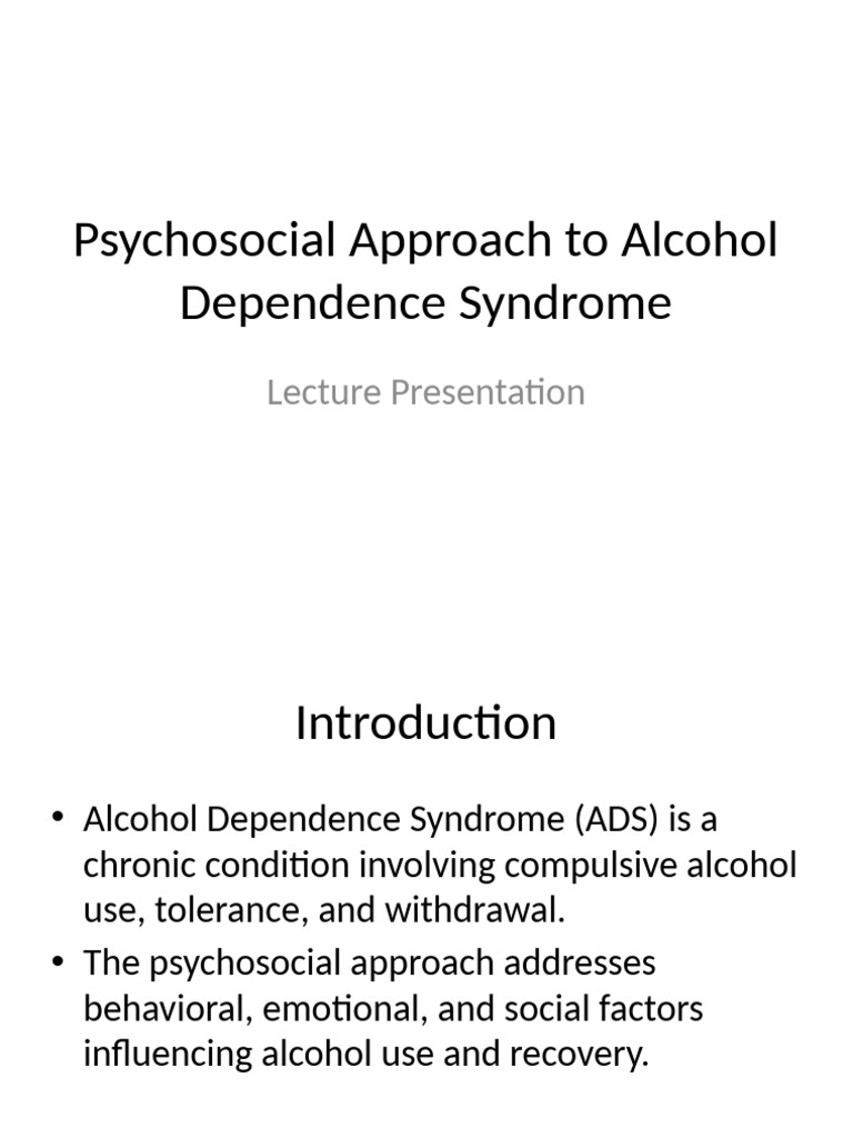 Psychosocial Strategies for Alcohol Dependence | PDF | Relapse ...