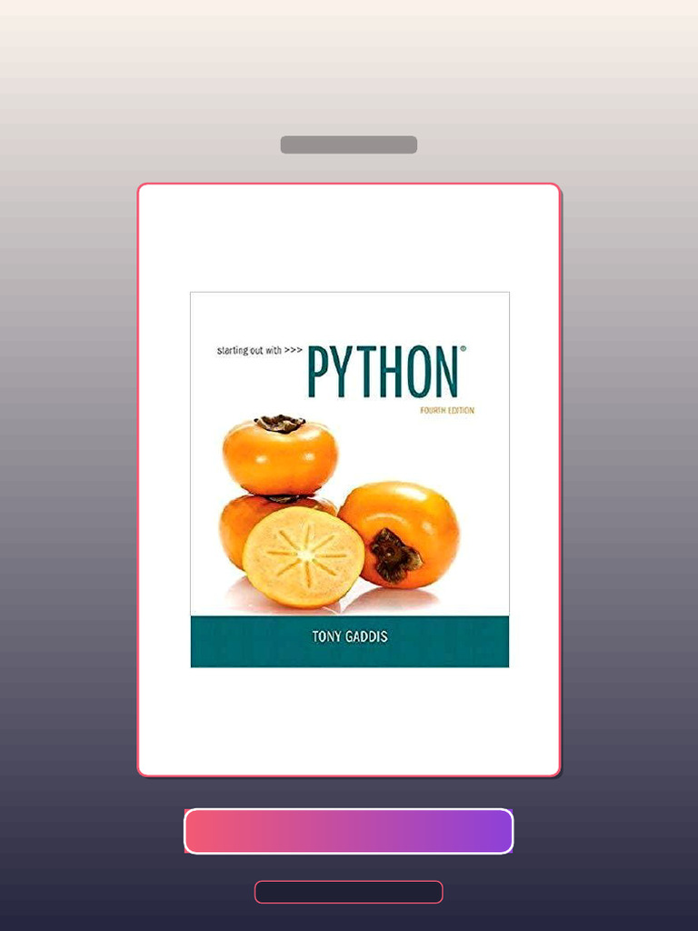Test Bank for Starting Out With Python 4th Edition | PDF