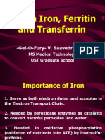 Serum Iron, Ferritin and Transferrin