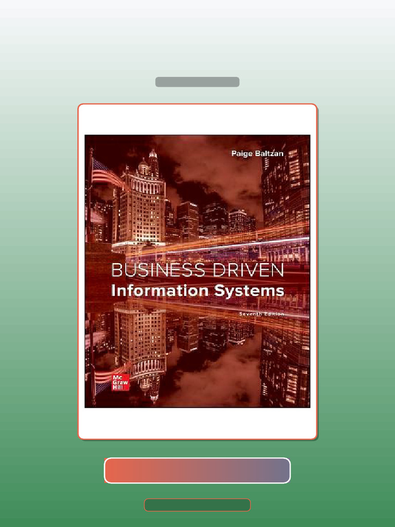 Test Bank for Business Driven Information Systems 7th Edition by Paige ...