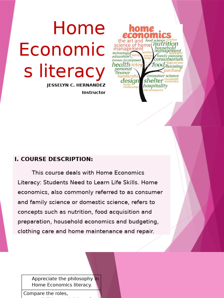 homeeconomicsppt-230314053310-06d6fb78 | PDF | Home Economics