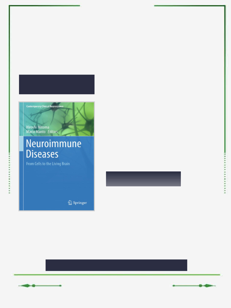 Neuroimmune Diseases From Cells to the Living Brain Hiroshi Mitoma ...