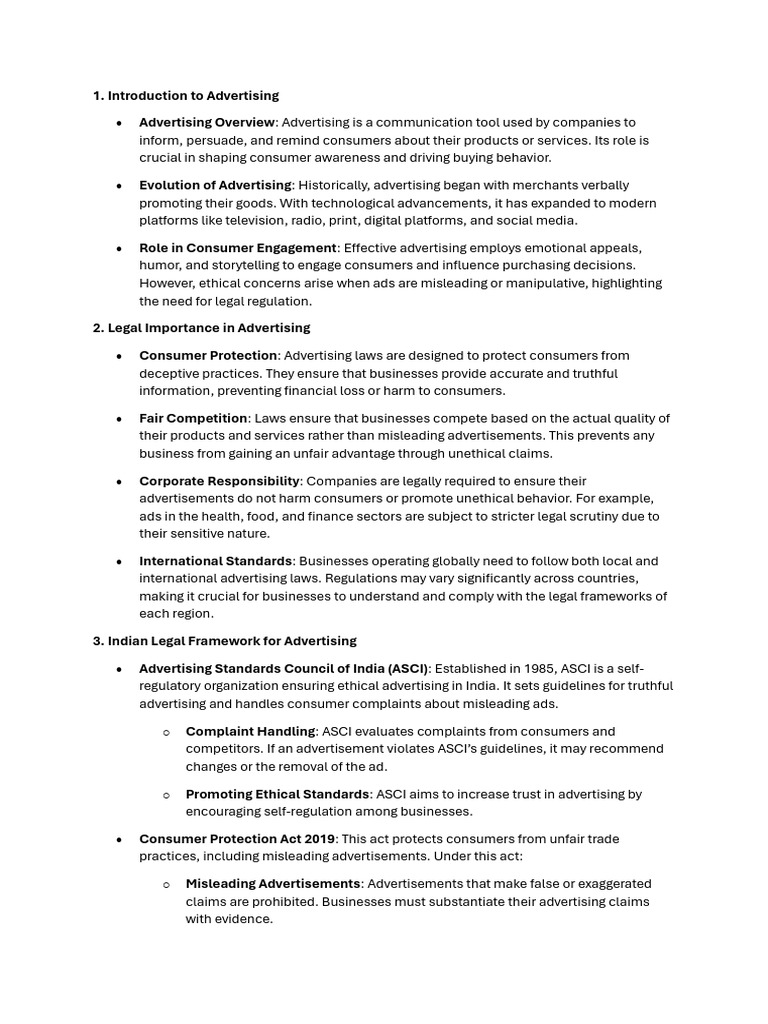 Advertising Compliance and Ethics Guide | PDF | Advertising | False ...