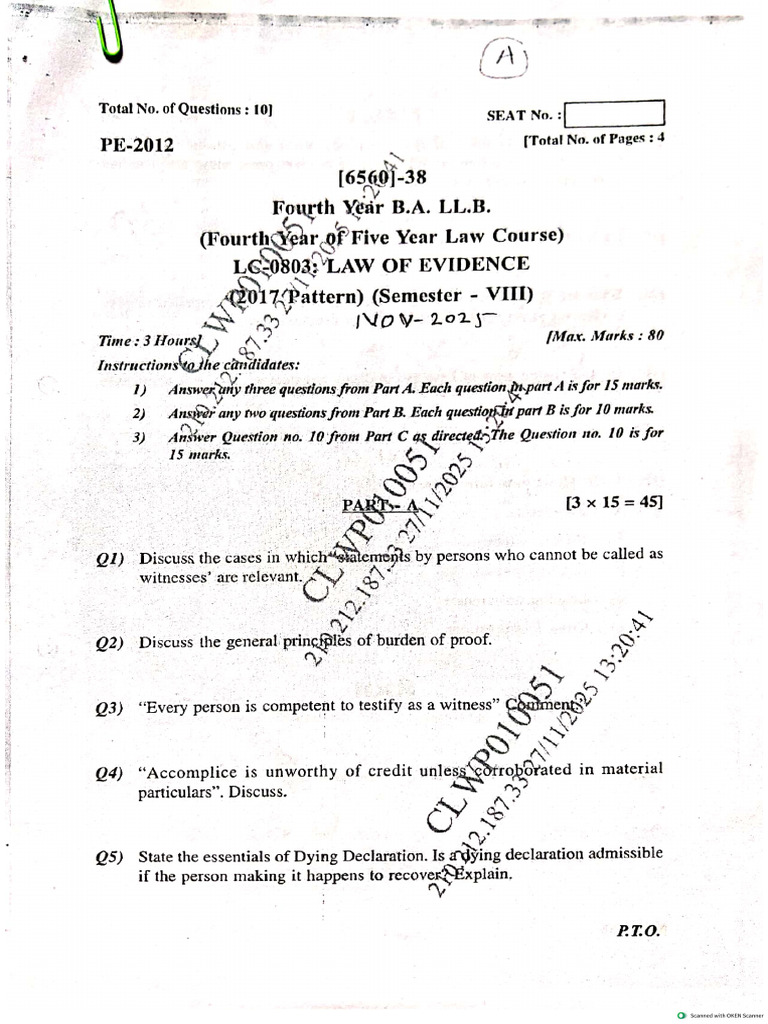 Evidence | PDF