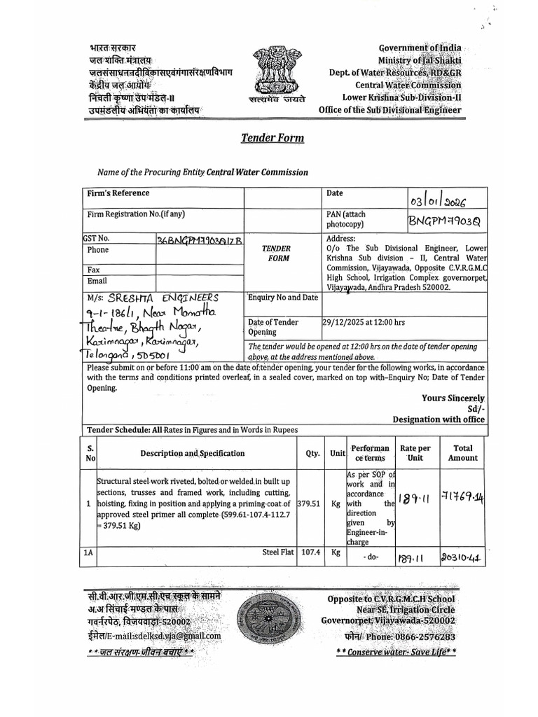 Tender Documents | PDF