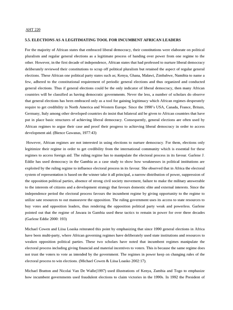 AHT 220 official | PDF | State (Polity) | Socialism