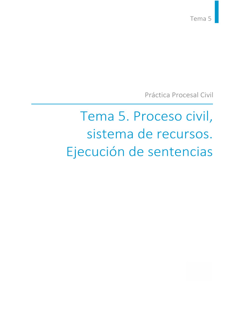 Recursos en el Proceso Civil Español | PDF | Apelación | Sentencia (ley)