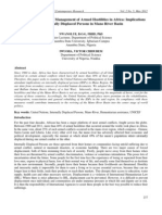 The United Nations and Management of Armed Hostilities in Africa: Implications On Internally Displaced Persons in Mano River Basin