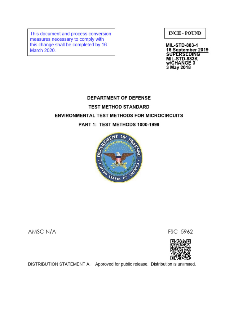 Environmental Test Methods for Microcircuits | PDF | Insulator ...