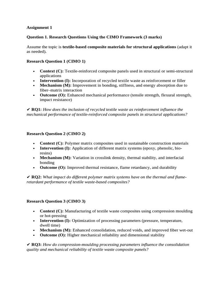 Textile Waste Composites Research Framework | PDF | Meta Analysis ...