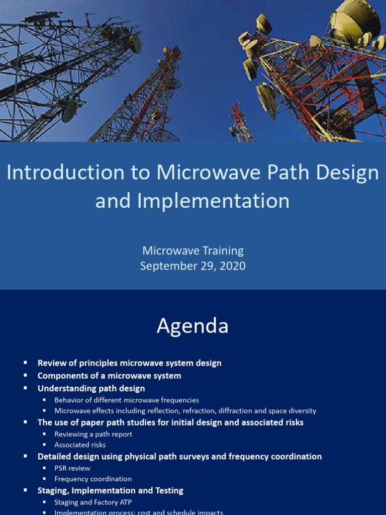 Microwave Path Design Fundamentals | PDF | Microwave | Radio