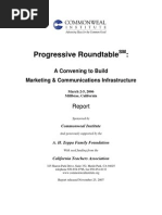 Progressive Roundtable: A Convening To Build Marketing & Communications Infrastructure (Commonweal Institute, 2006)