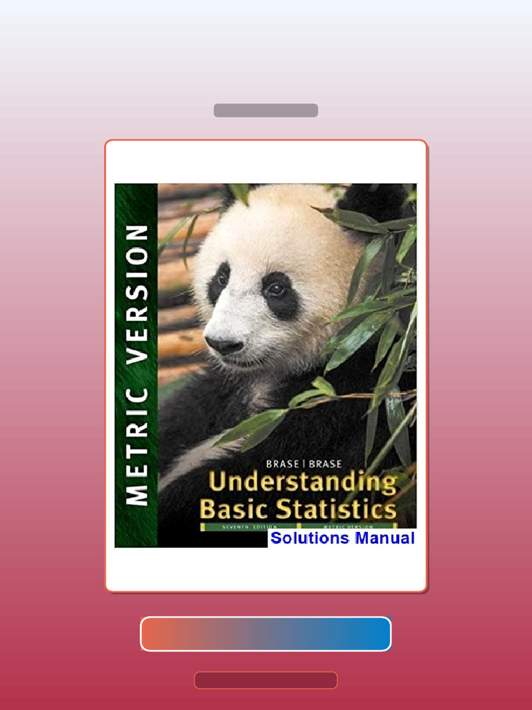 Test Bank for Understanding Basic Statistics International Metric ...
