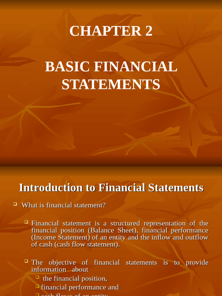 411603479 Chapter 2 Basic Financial Statements Ppt | PDF | Balance ...