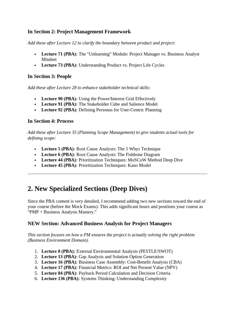 Pmp New Chapters From Pmi-pba | PDF | Business Analysis | Business
