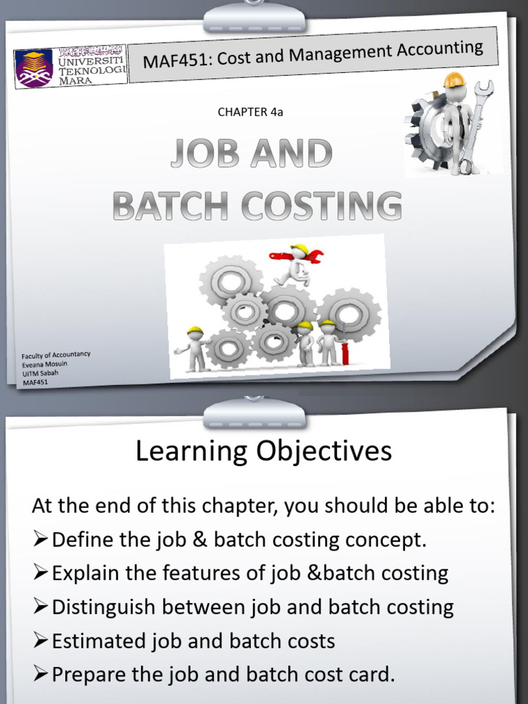 Job and Batch Costing Explained | PDF | Cost | Marketing