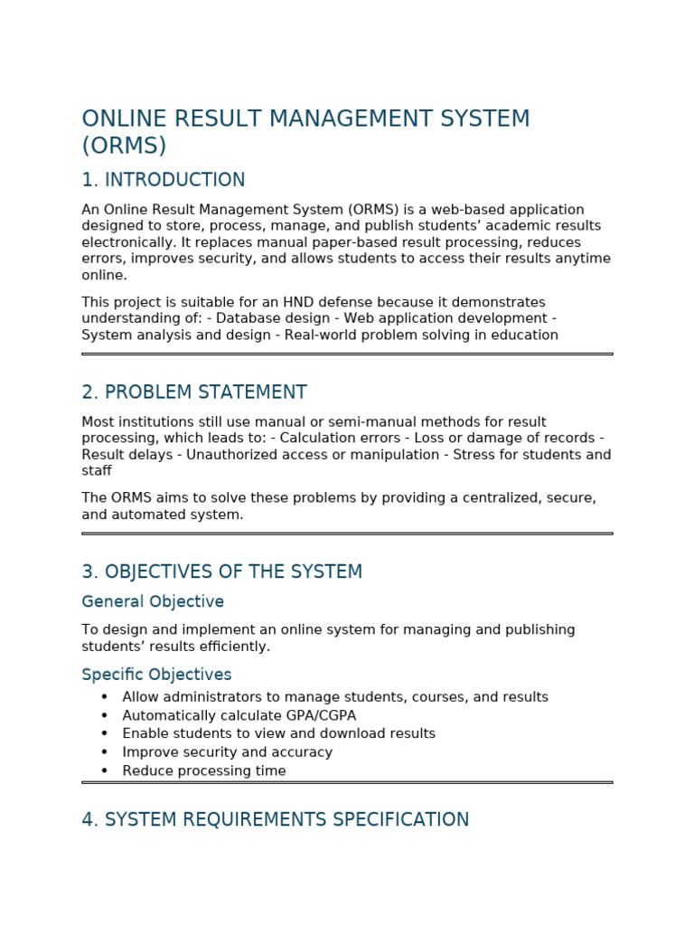 Online Result Management System Overview | PDF | Password | Php