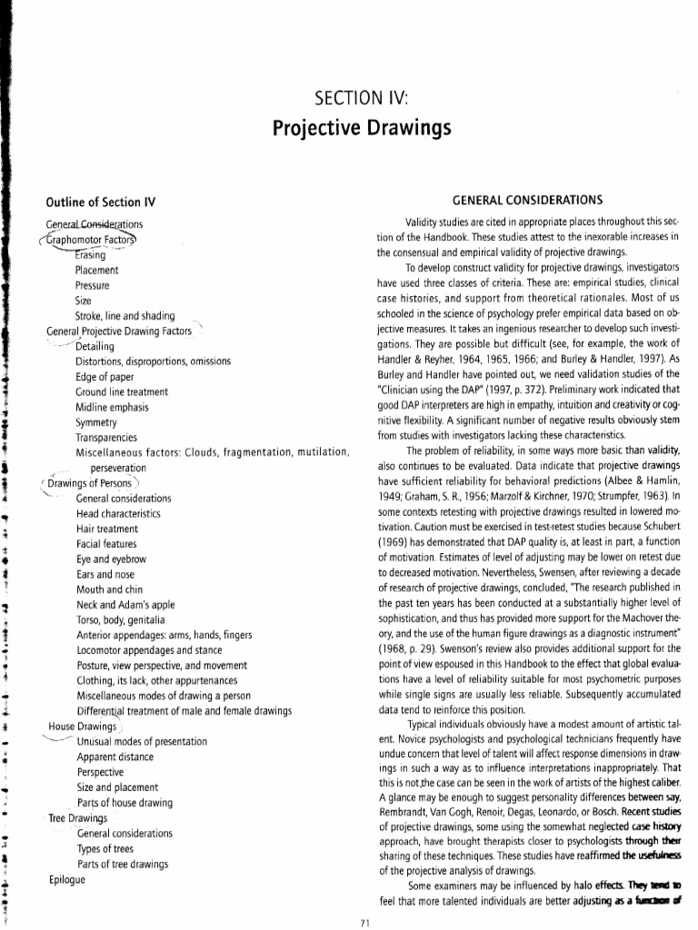 Ogdon Projective Drawings 3o | PDF