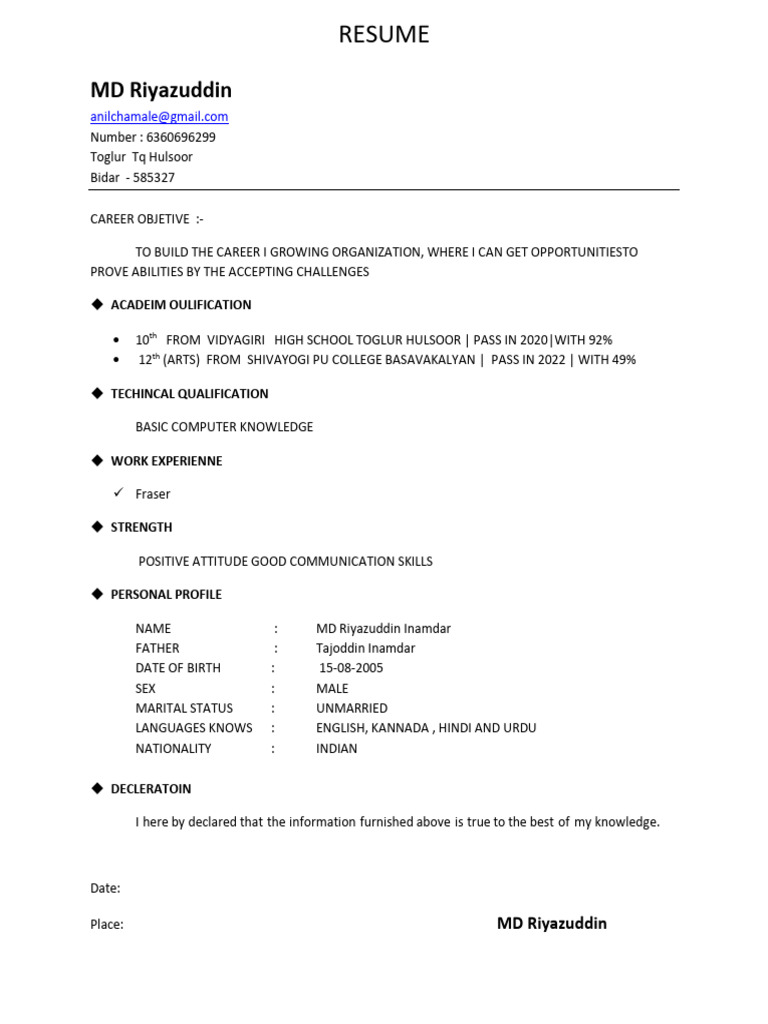 MD Riyazuddin (1) | PDF