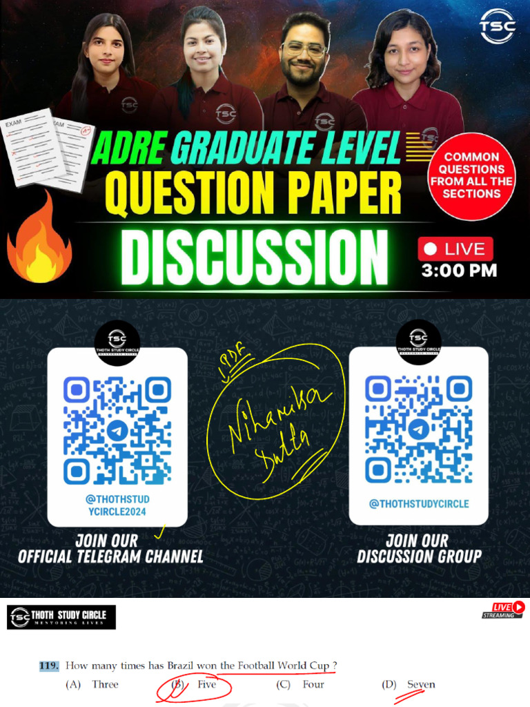 Adre Test Paper Revision | PDF