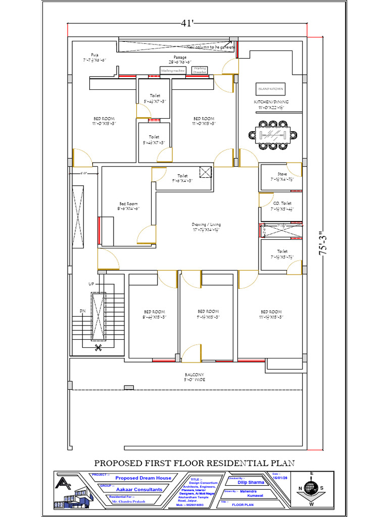 Proposed First Floor Residential Plan | PDF