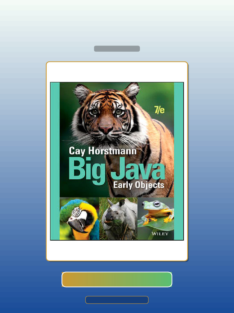 Test Bank for Big Java Early Objects 7th by Horstmann | PDF | Multiple ...