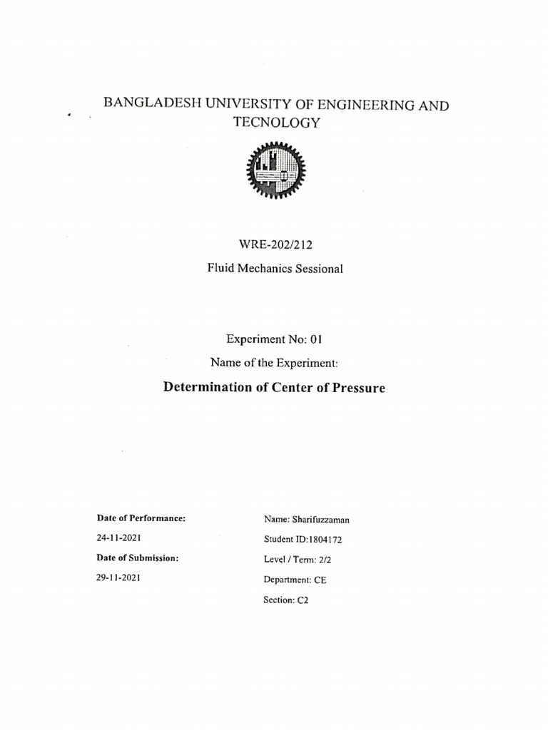 1804172 Experiment 01 Lab Report | PDF
