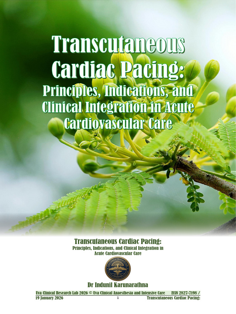 Transcutaneous Cardiac Pacing Overview | PDF | Atrium (Heart) | Heart