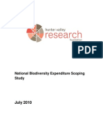 HVRF Biodiversity Expenditure Scoping Study Report