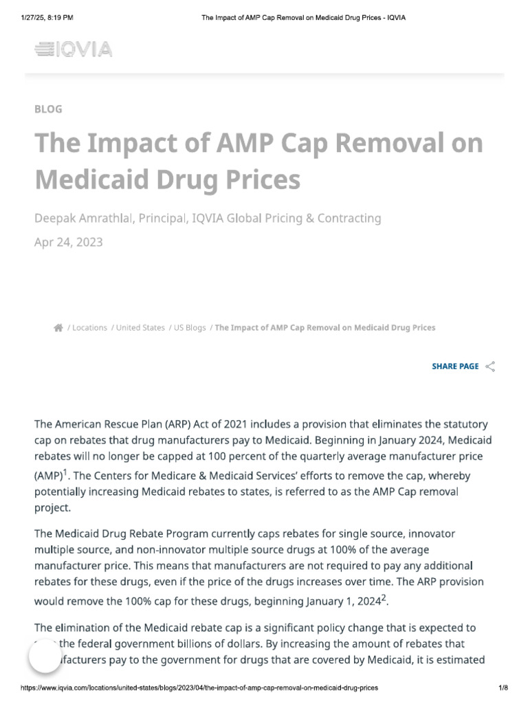 AMP Cap Removal | PDF