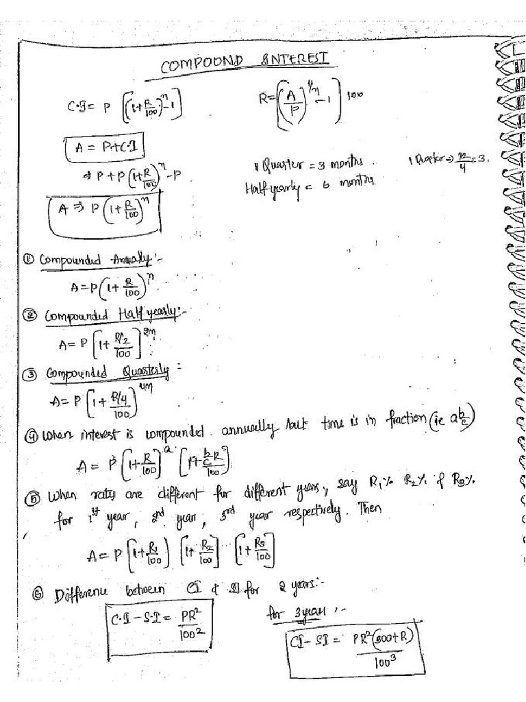 Compound Interest | PDF