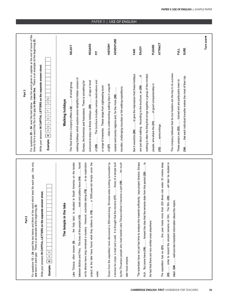 Cambridge Part 3 | PDF