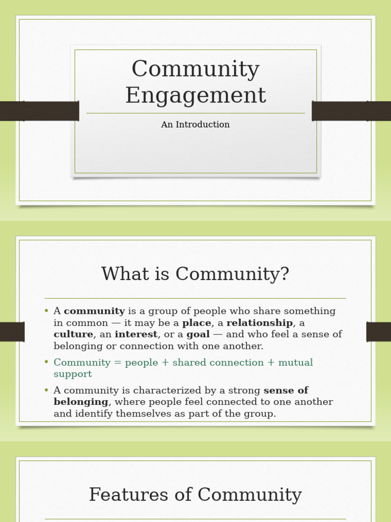 Understanding Community Engagement Basics | PDF | Community | Social ...