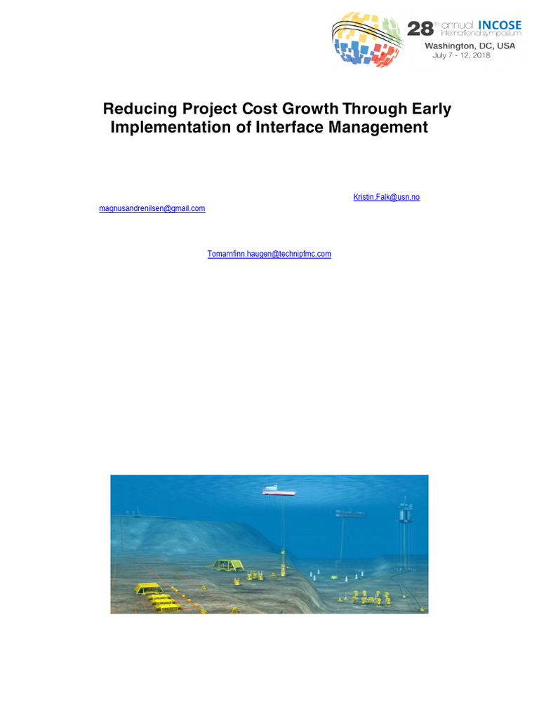 Early Interface Management in Oil Projects | PDF | System | Systems ...