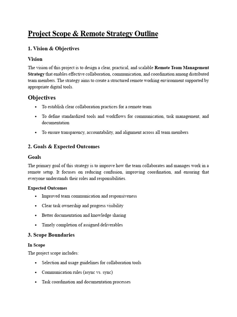 Team 2 -Project Scope | PDF | Performance Indicator | Collaboration