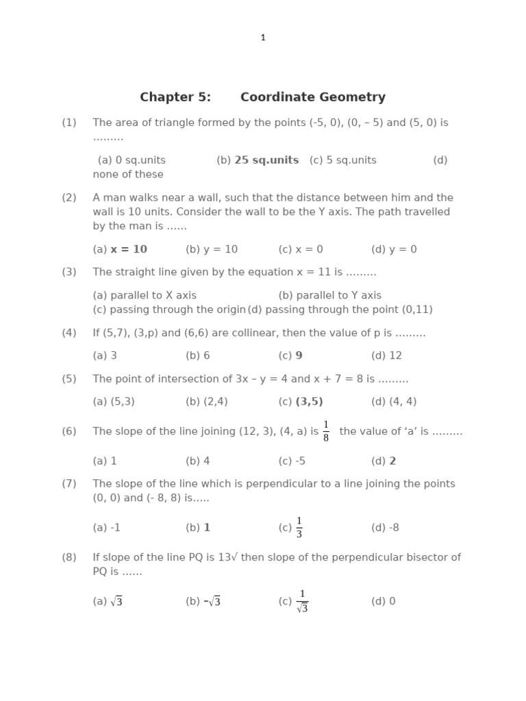 Coordinate Geometry and Trigonometry Problems | PDF | Standard ...