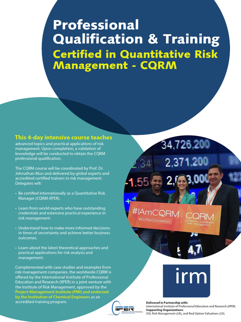 Certified Quantitative Risk Management Course | PDF | Risk | Risk ...