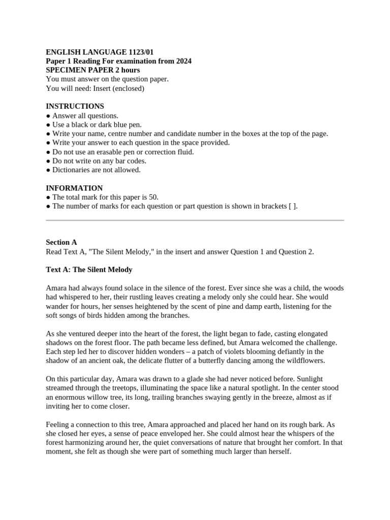 Reading Paper 3 | PDF